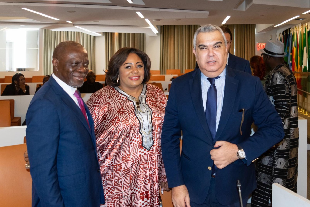 A cerimónia na Missão da União Africana