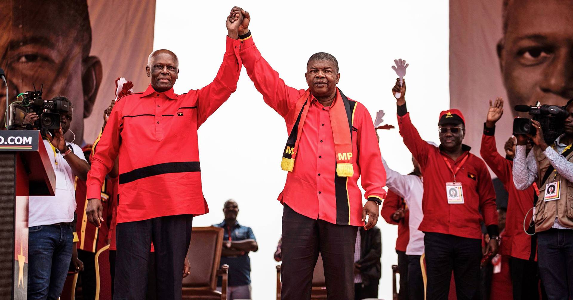 Avec le Président José Eduardo dos Santos, 2017