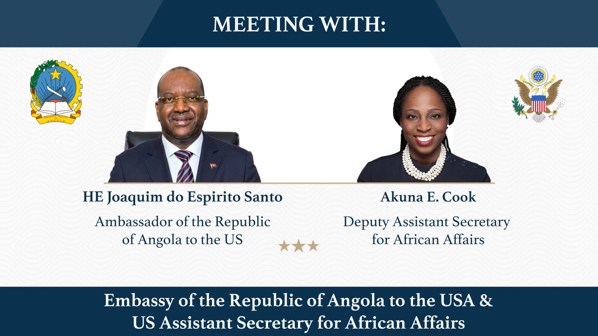 Akuna Cook and Angolan embassy Meeting
