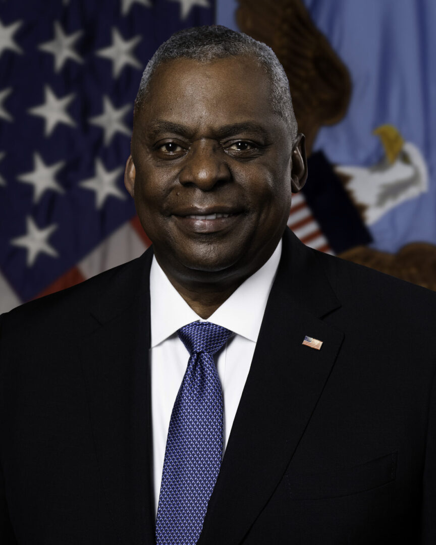 Secretary of Defense Lloyd J. Austin III official portrait session, July 6, 2023. (DoD photo by Chad J. McNeeley)